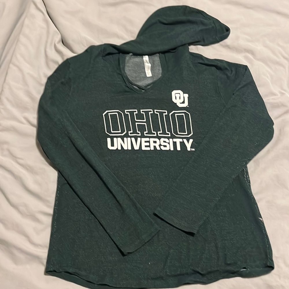 Lightweight Ohio University hooded top!